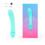 Бирюзовый изогнутый вибратор с 11 режимами вибрации - 15 см. (Цвет: бирюзовый)