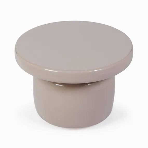 Кофейный стол Dare Ø60х40 см, бежевый глянец