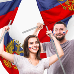Флаг России 90х135 см с гербом прочный с влагозащитной пропиткой полиэфирный шелк STAFF (2 штуки в упаковке)