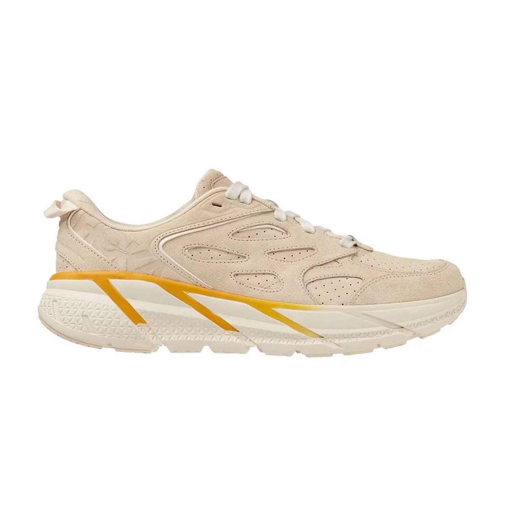 Кроссовки мужские HOKA U CLIFTON L SUEDE Short Bread / Radiant Yellow
