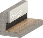 Скрытый плинтус Pro Design UNIVERSAL 235BA Черный анодированный 2700мм