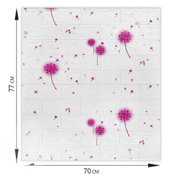 Самоклеящаяся мягкая панель ПВХ Шаде 770х700х3 мм
