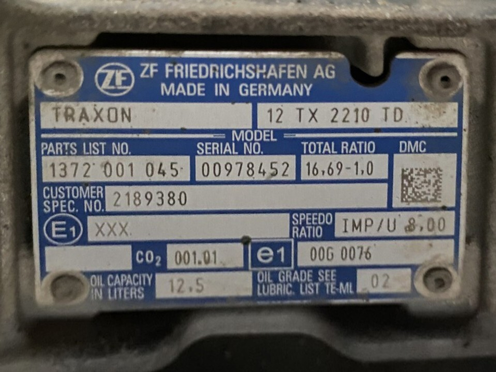 АКПП ZF 12TX2210TD TRAXON 2021г.