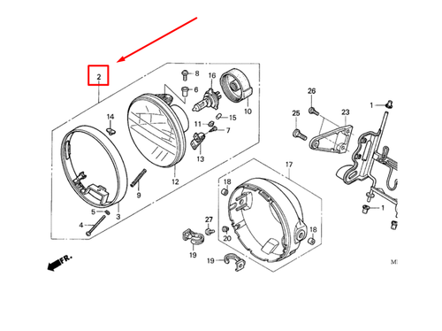 33100-MAZ-003 HEADLIGHT ASSY