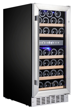 Винный шкаф Temptech Premium WPQ38DCS нерж. сталь