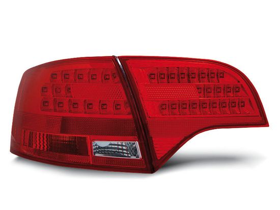 Задние фонари Audi A4 B7 avant red white led
