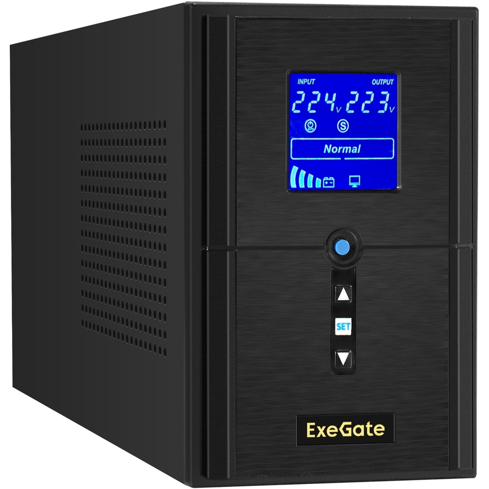 Комплект  Exegate SineTower SZ-1500.LCD.AVR.2SH.1C13.USB