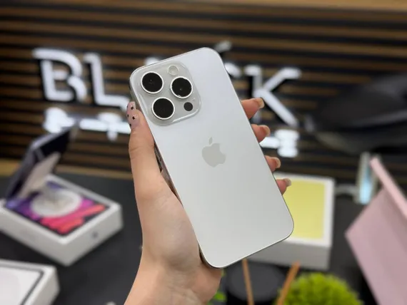 Б/У Телефон IPhone 15 Pro 128GB 85% White Titanium (FTQ2RGCJF4)