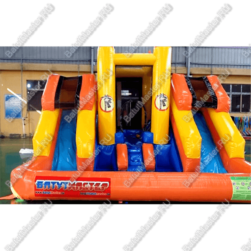 Батут "Морковка" с бассейном