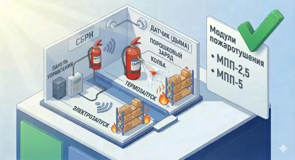 Автономная защита: как работают модули пожаротушения (МПП) и зачем они вам? Автономная защита: как работают модули пожаротушения (МПП) и зачем они вам?