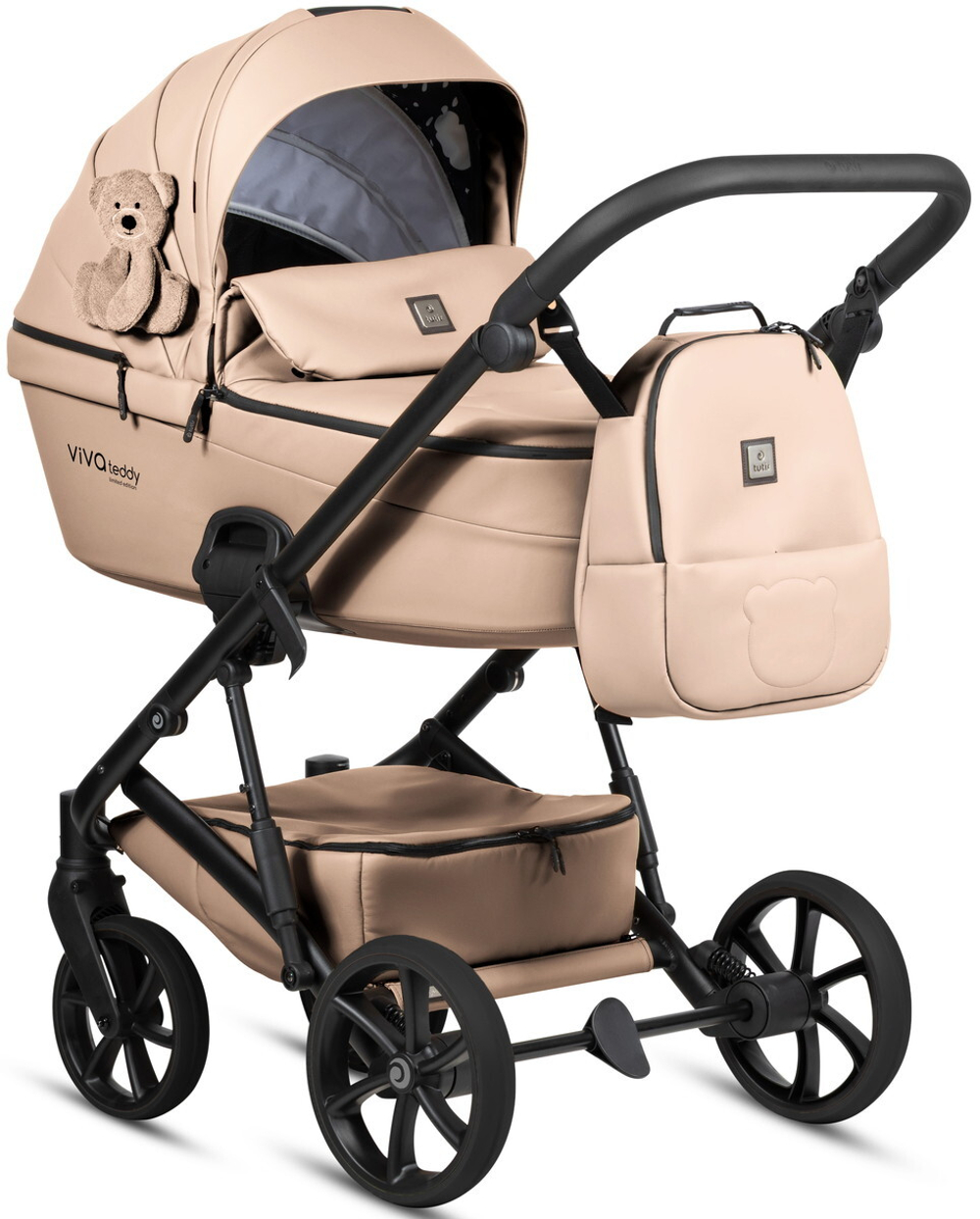 Детская коляска Tutis Viva 6 Plus Teddy 2 в 1 1612111 Creamy