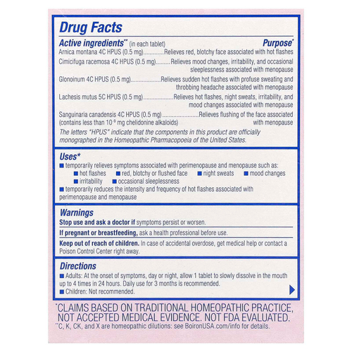 Boiron, Cyclease®, менопауза, без добавок, 60 таблеток для рассасывания