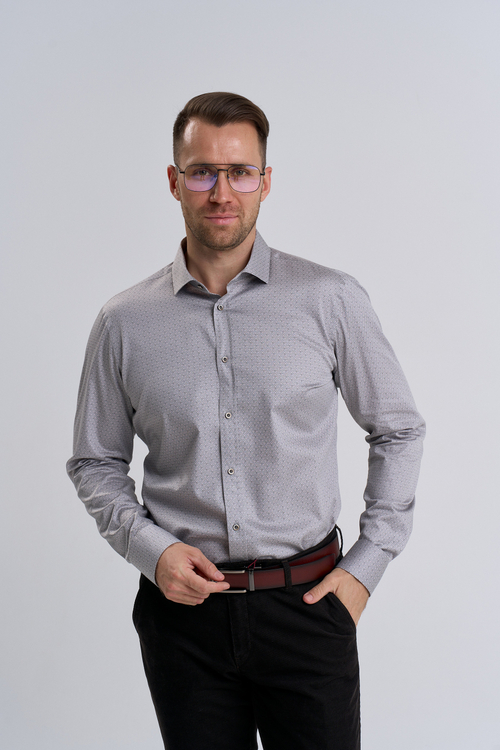 Сорочка мужская VESTER длинный рукав, хлопок 100% 59916 09