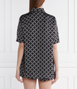 Сатиновая рубашка EMPIRE Michael Kors - черный(MS440MBE74)