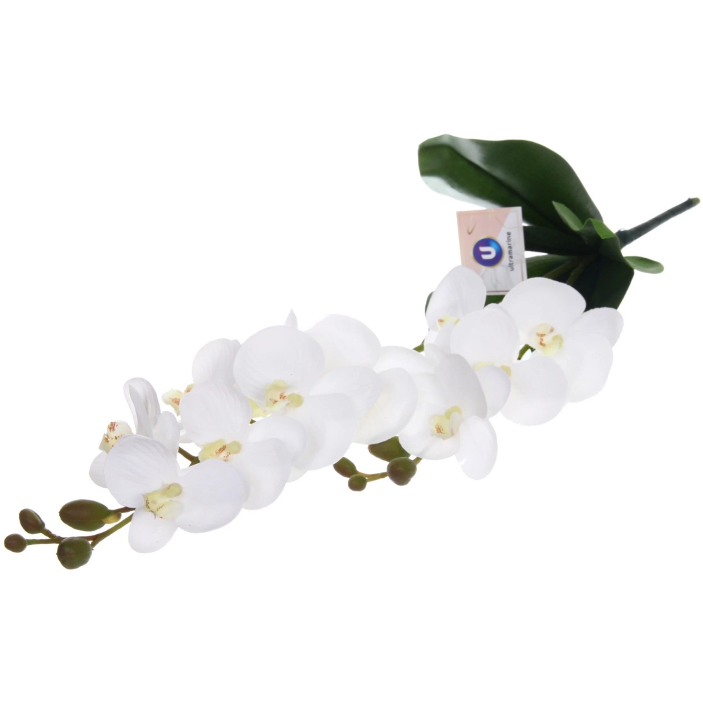 Цветок искусственный «Natur» 55см Орхидея белая