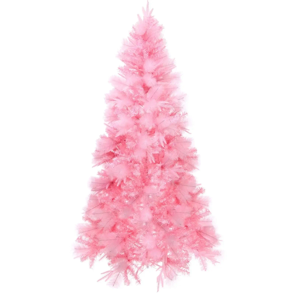 Ёлка «Розовый зимний сад» 210 см, ПВХ, леска, резина (900 веток)