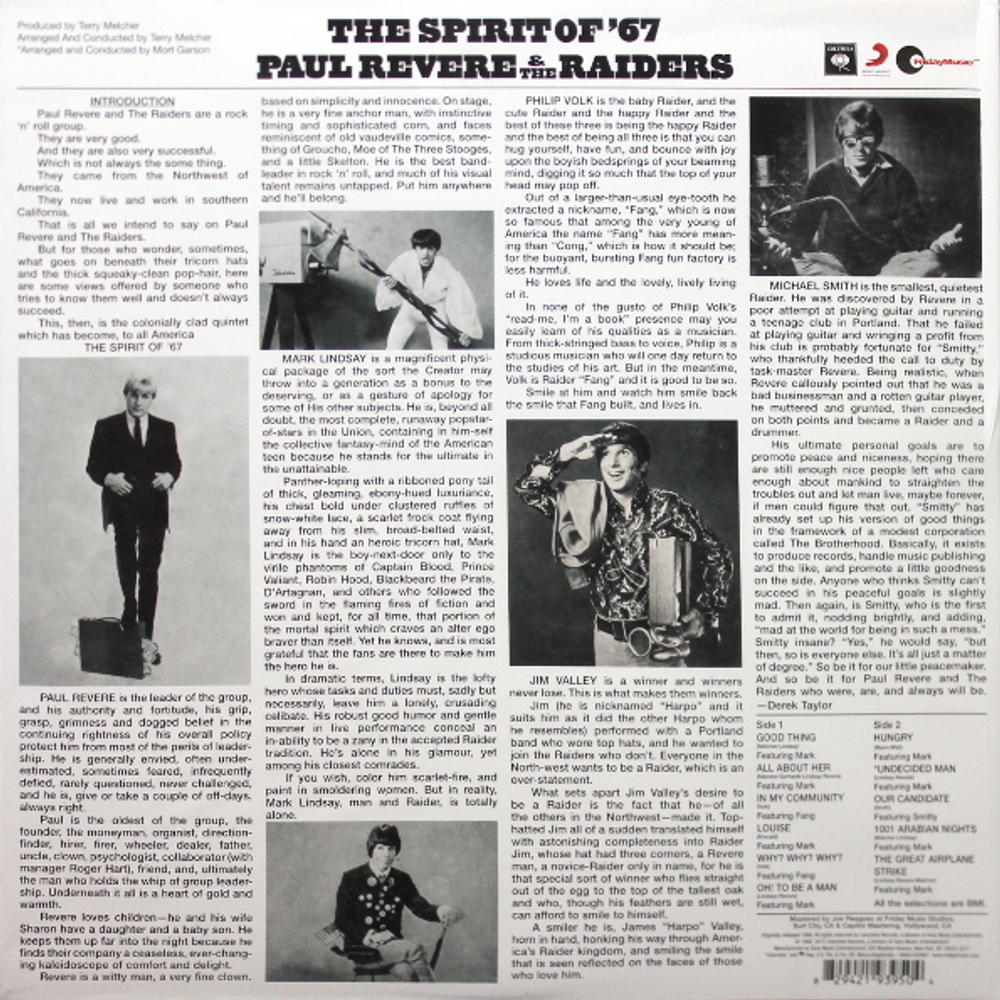 Paul Revere & The Raiders / The Spirit Of '67 (Coloured Vinyl)(LP)