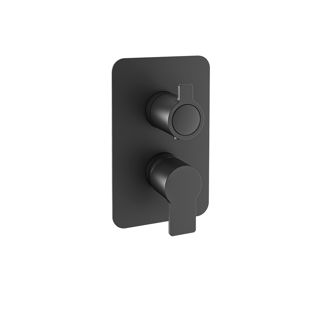 Встраиваемый смеситель для душа на 2 выхода BLAUTHERM 941512SNM черный