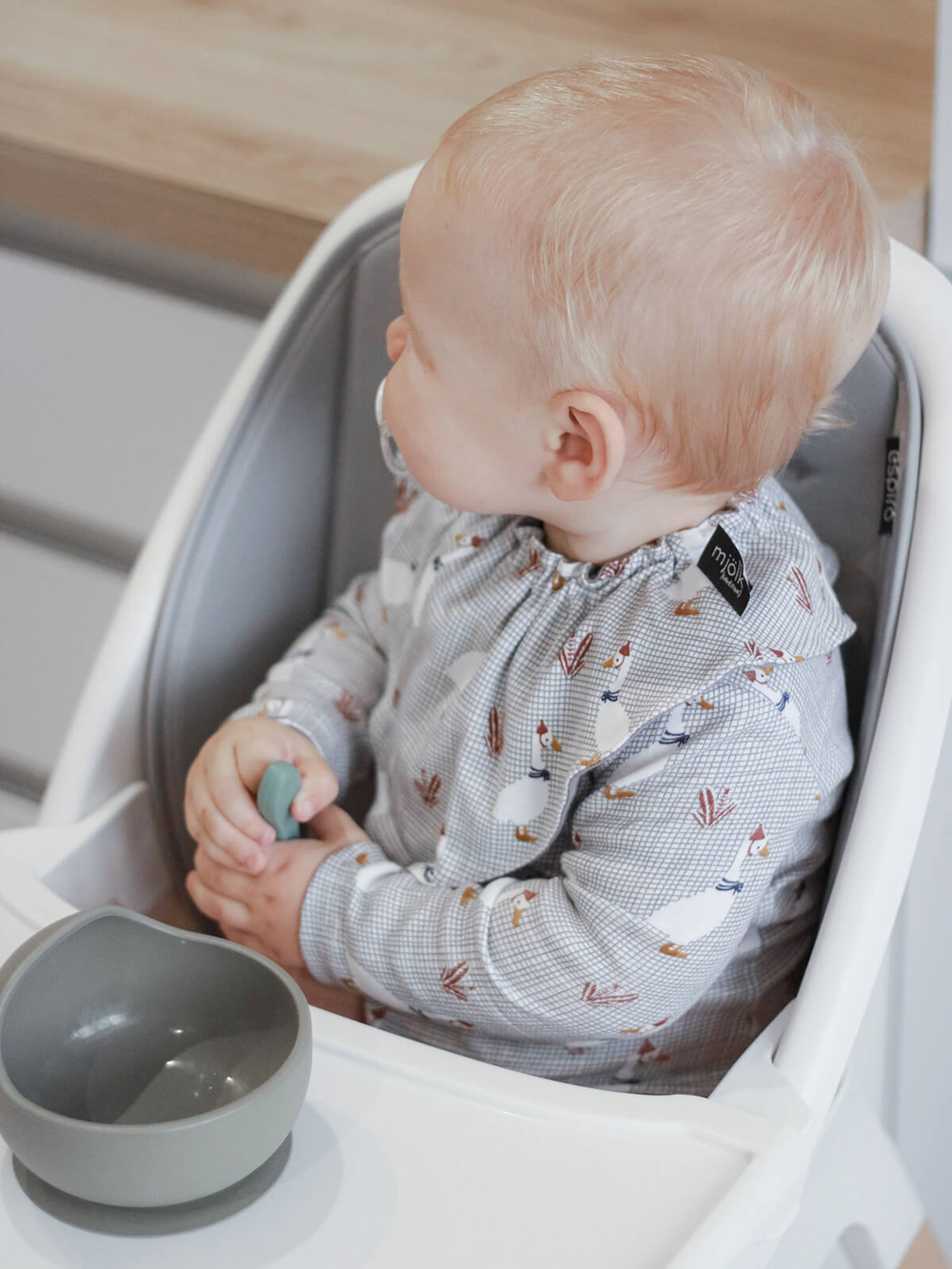 Сет из 2х нагрудников Mjölk Mini Гуси/Ночное небо