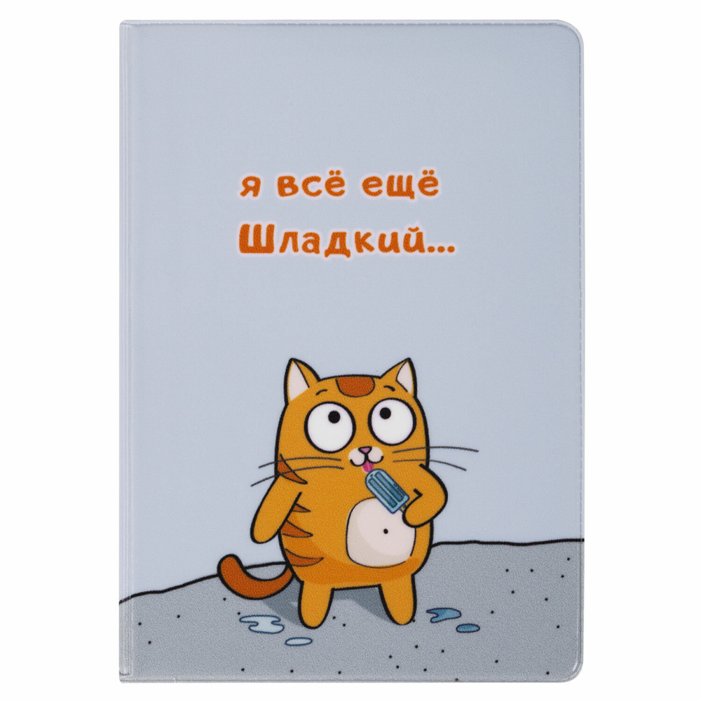 Обложка для паспорта "Cool Mix" 10 дизайнов ассорти цветной принт ПВХ STAFF (10 штук в упаковке)