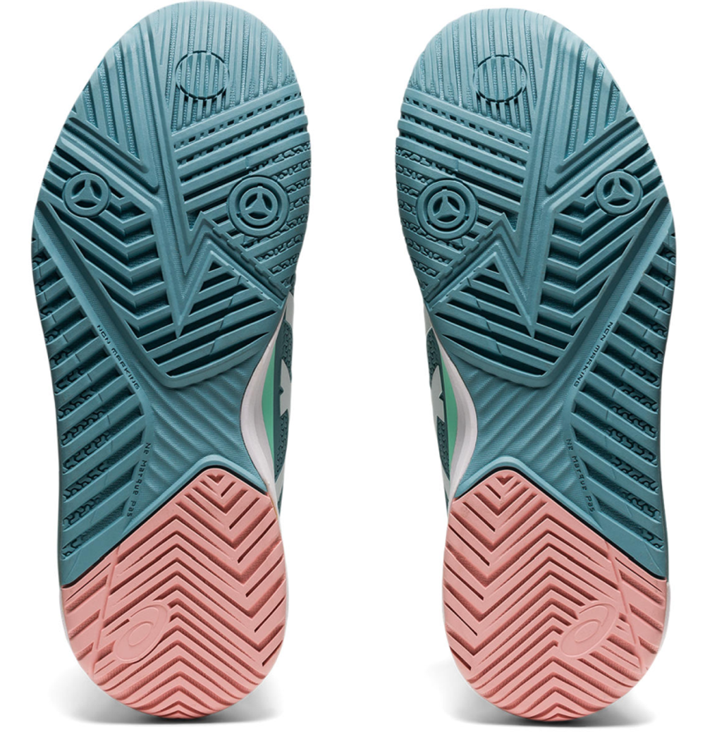 Женские Кроссовки теннисные Asics Gel-Resolution 8 - smoke blue/white