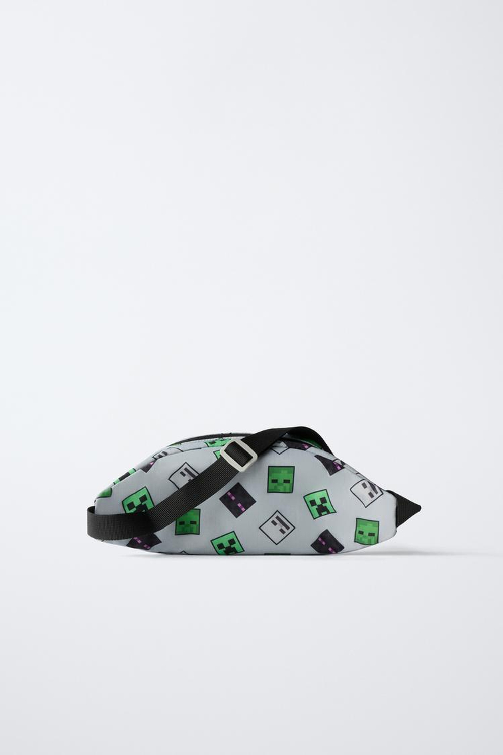 ZARA ПОЯСНАЯ СУМКА MINECRAFT © MOJANG AB. ™, СЕРЫЙ