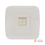 Минск Розетка RJ-45 1-местная, ОП 1А, 120В, белая EKF Basic
