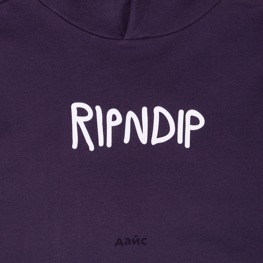 Толстовка мужская Ripndip Rubber Logo Hoodie артикул:RND10206 - купить в магазине Дайс
