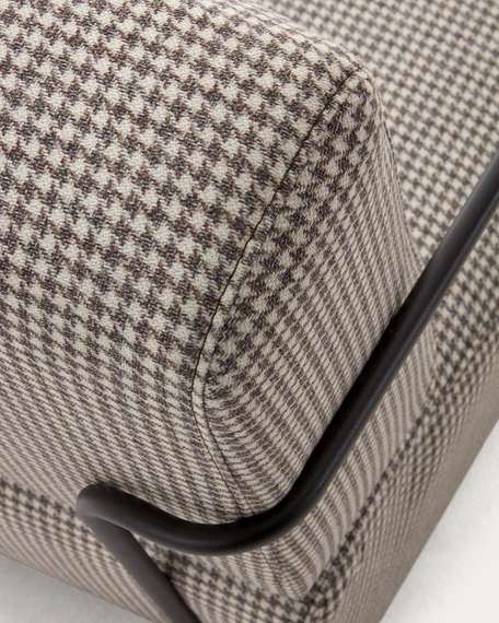 Кресло Gamer бежево-коричневая ткань