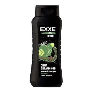 Шампунь мужской Бодрящий POWER EXXE MEN, 400 мл