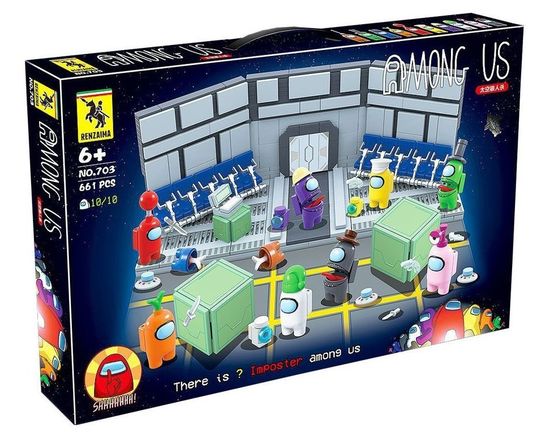 Конструктор Амонг ас (Among us) 661 деталь