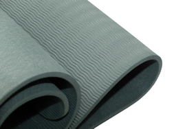 Коврик для йоги и фитнеса 185 х 80 см толщина 8 мм TPE темно-зеленый