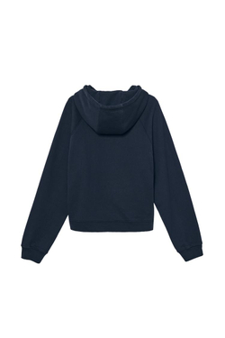 ZARA X BENITO ANTONIO ТОЛСТОВКА С КАПЮШОНОМ УКОРОЧЕННОГО КРОЯ, СИНИЙ