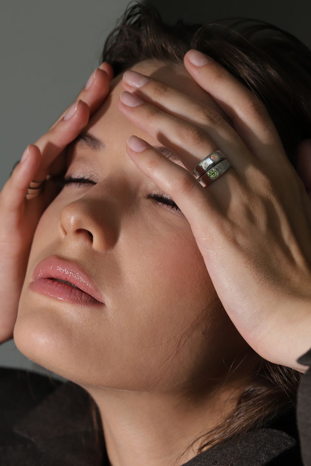 Кольцо Crystal Round с опалом