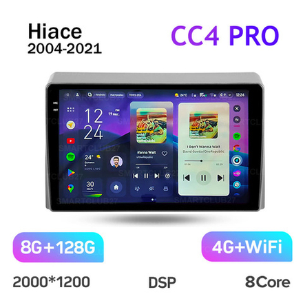 Teyes CC4 Pro 10,2"для Toyota Hiace 2004-2021