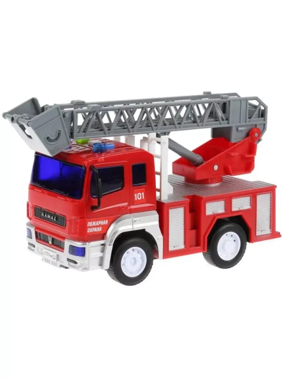 Игрушечный транспорт Пожарная машина Kamaz свет звук