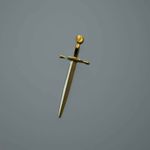 Подвеска Меч,позолота