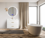 Зеркало BelBagno SPC-RNG-700-LED-TCH-RAD с подсветкой с сенсорным выключателем с bluetooth с термометром с радио