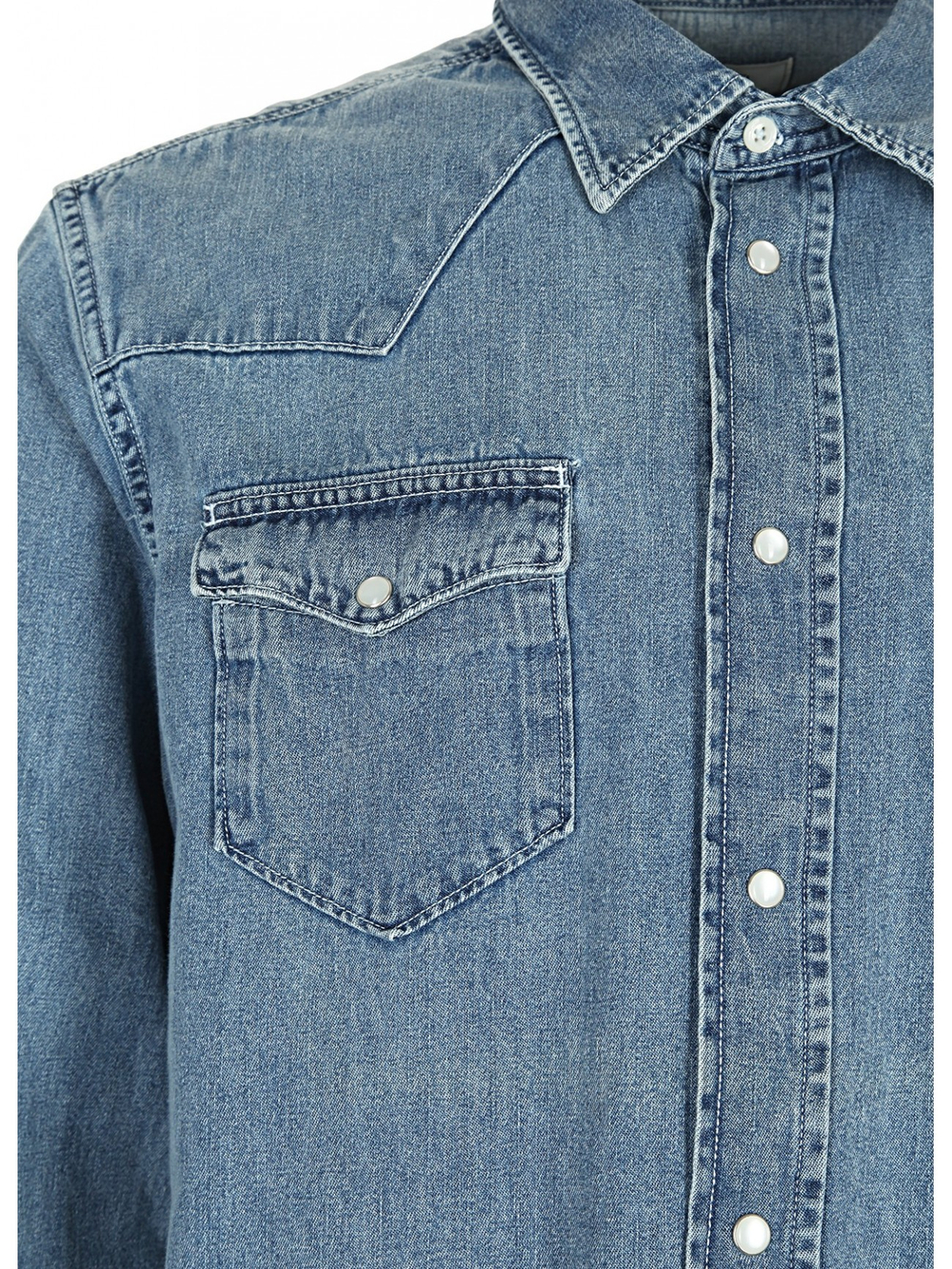 Джинсовая рубашка мужская Denim Shirt WOOLRICH