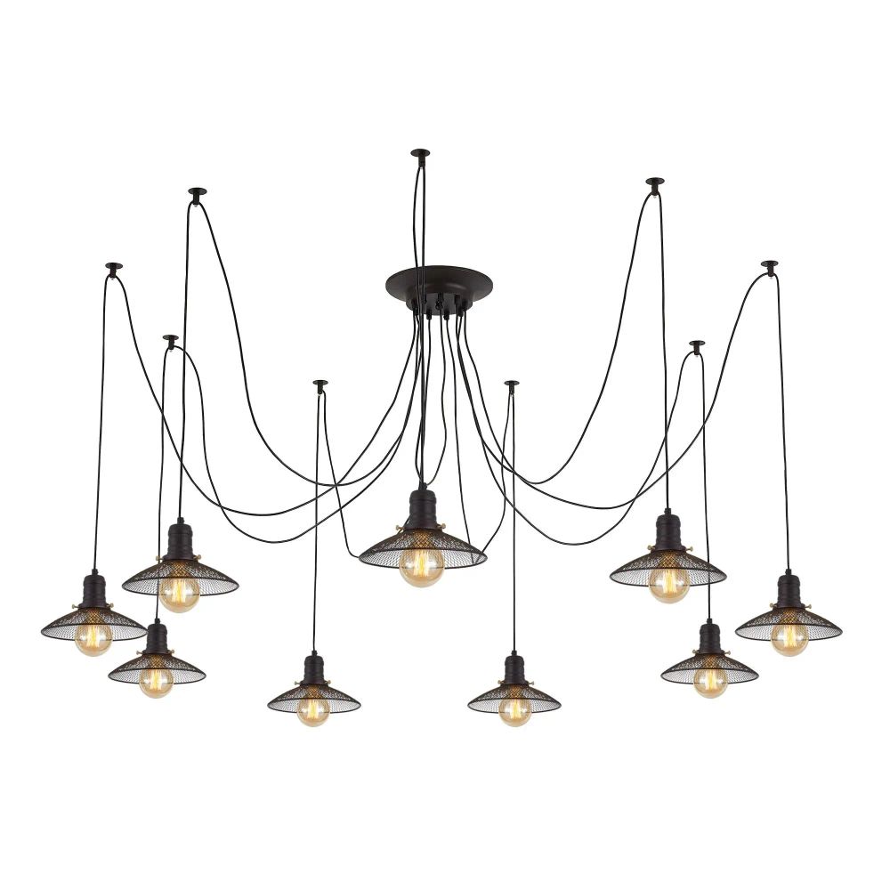 Citilux Эдисон CL451092 Люстра паук Венге