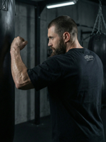 Футболка оверсайз хлопковая черная Legenda Сгущенка