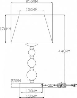 Настольная лампа декоративная Moderli Feels V2612-1T