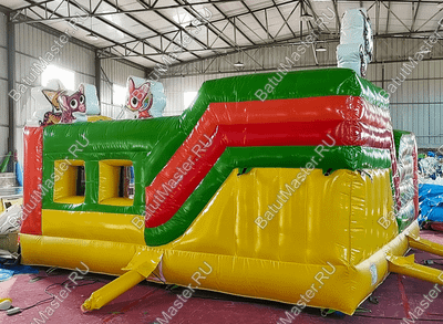 Коммерческий батут "Добрые зверята", 5*5*2.8 м