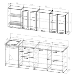 Лира компакт 2200 мм