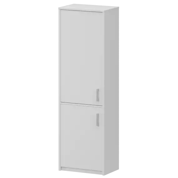 Шкаф комбинированный закрытый узкий А-321/А-621 Белый 560x365x2000 Арго