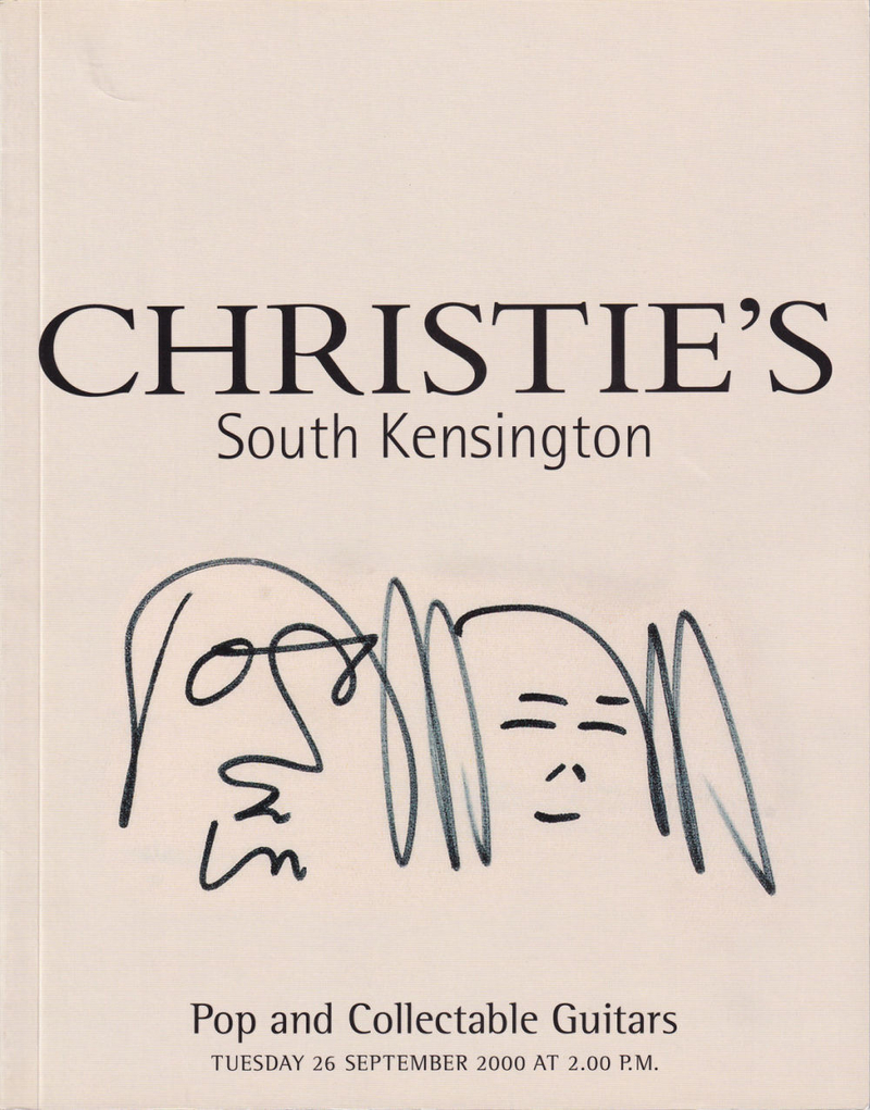 Каталог аукциона Christie’s, Лондон, Популярные и коллекционные гитары от 26 сентября 2000 года