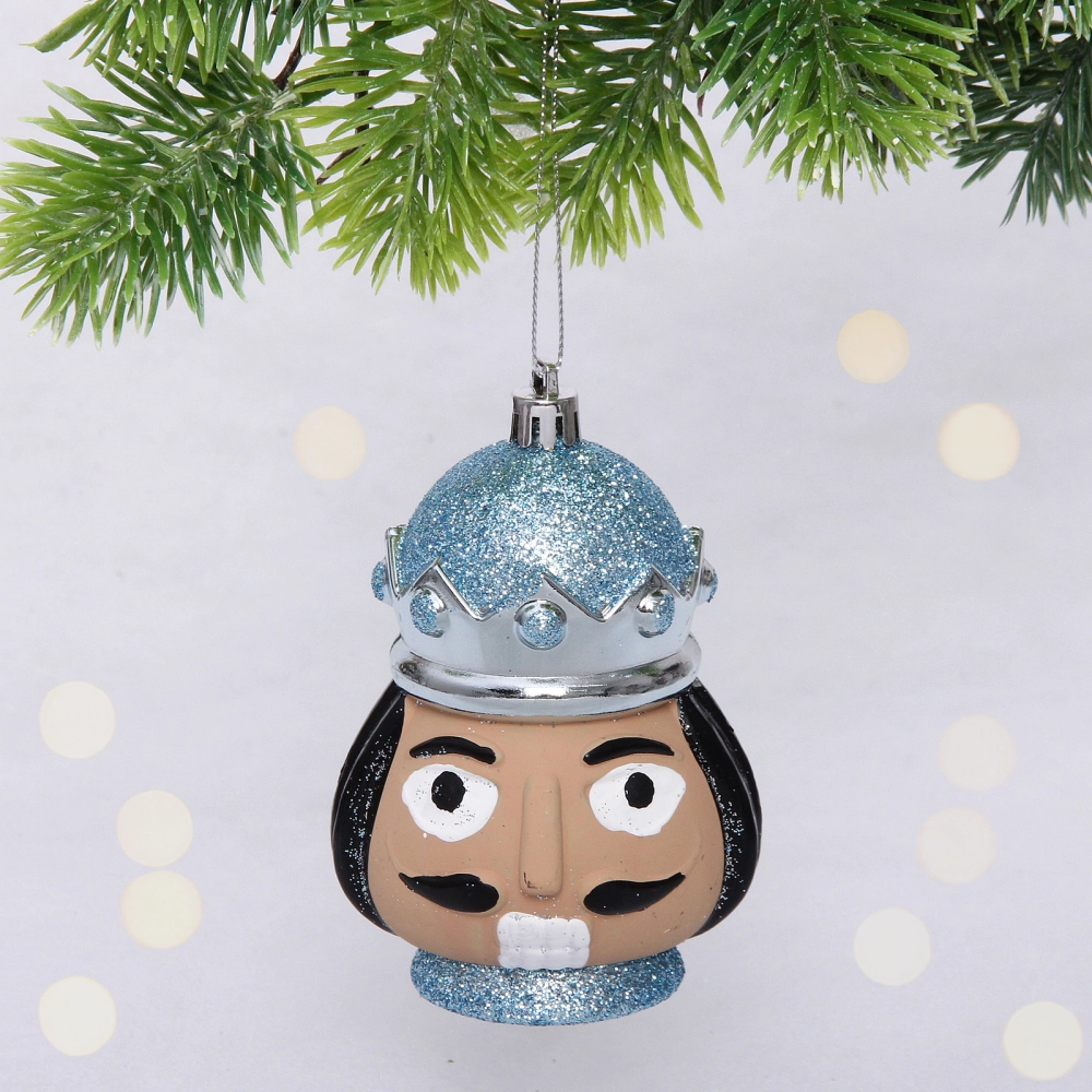 Елочная игрушка «Новогодний солдат» 7,5*7*11 см, голубой