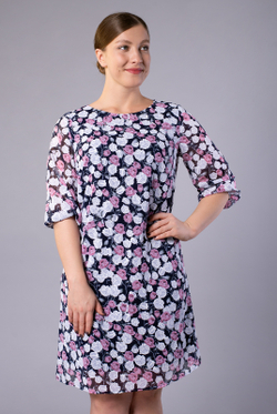 Платье женское 1091Лб, Цветы #284Цвд051091Л