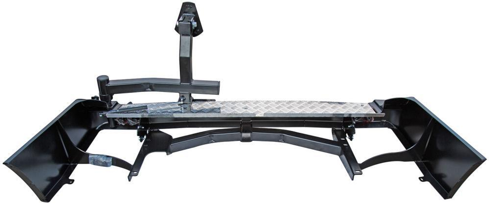 Бампер силовой задний Toyota Land Cruiser 105 с квадратом под фаркоп, калиткой и фонарями РИФ