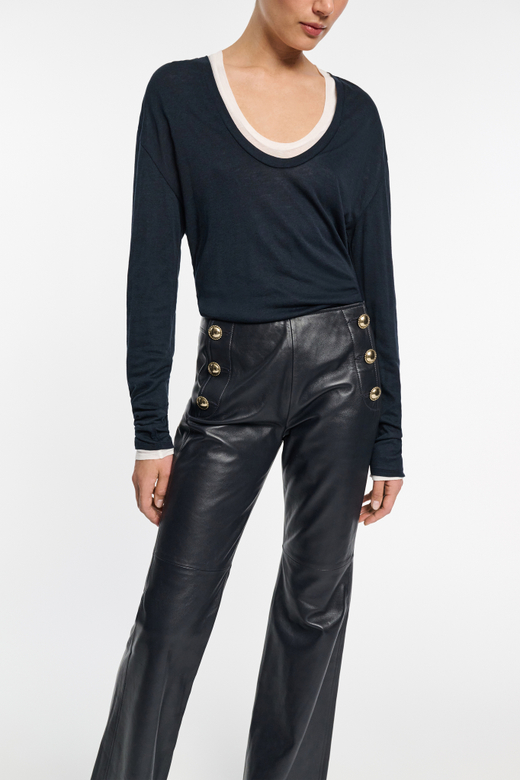 Лонгслив из лиоцелла и хлопка